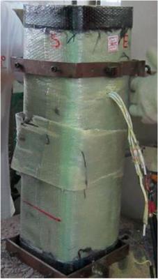 Cyclic axial compressive performance of hybrid double-skin tubular square columns
